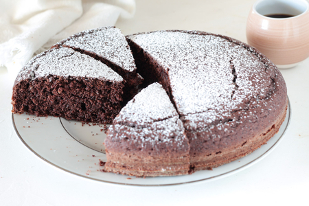Tarta de agua al cacao
