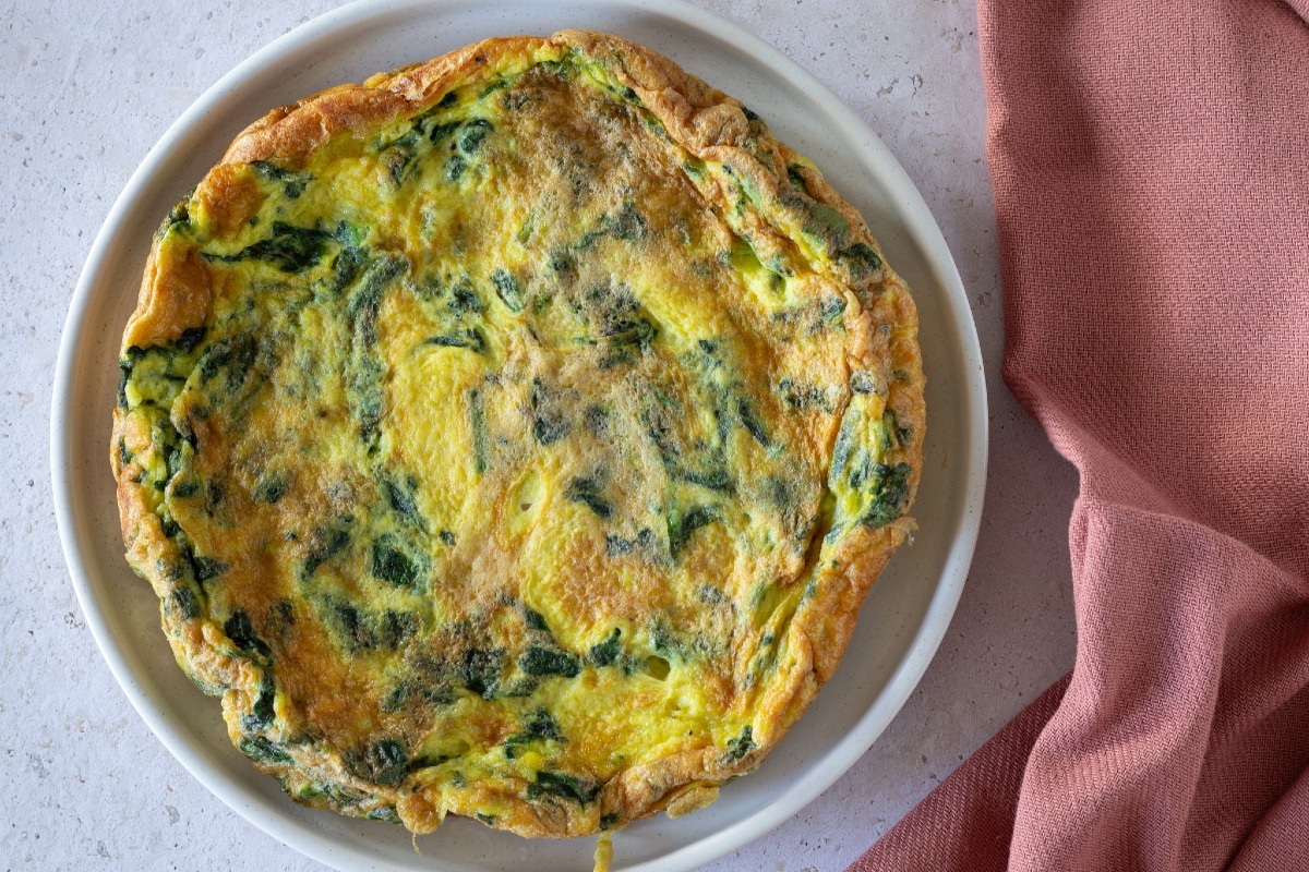 Tortilla de espinacas