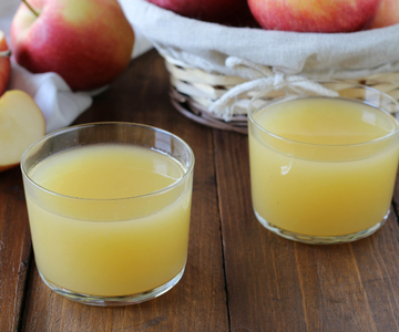 Zumo de manzana casero