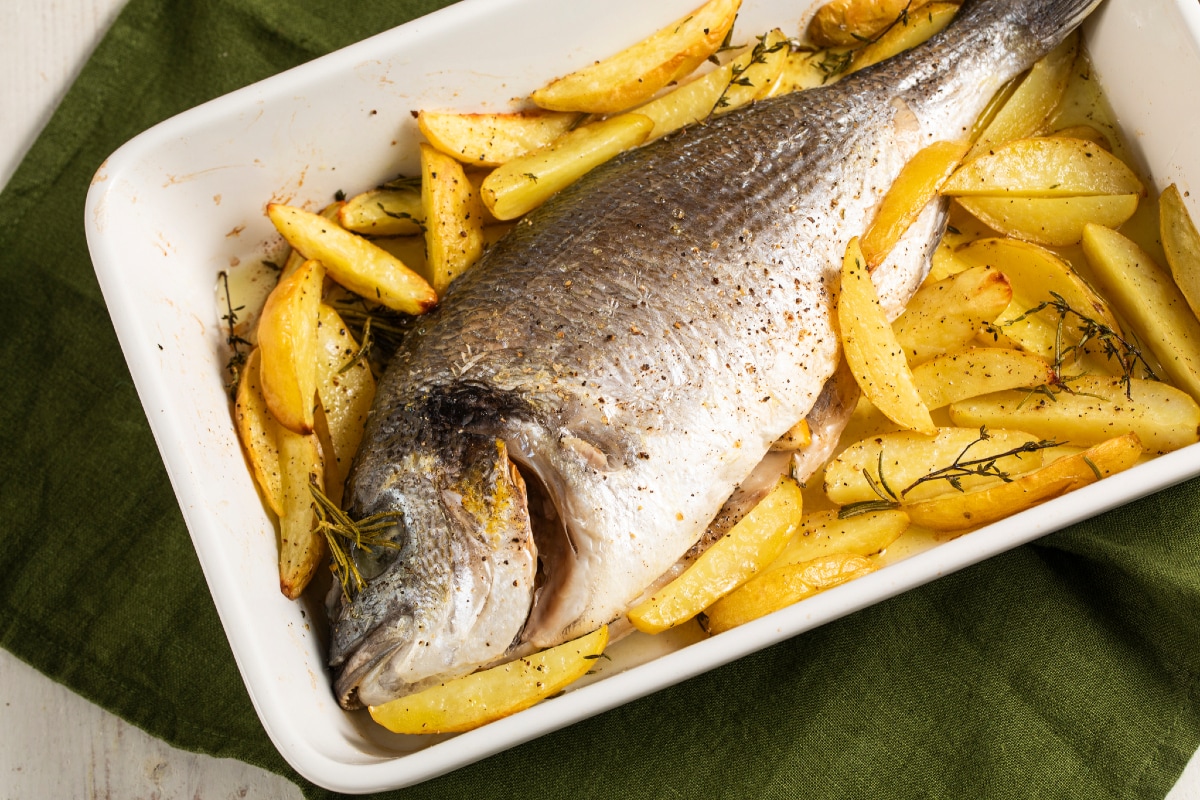 Dorada al microondas