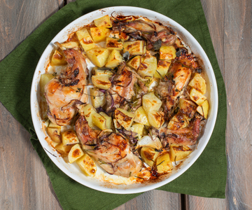 Conejo al microondas