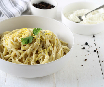 Espaguetis al limón