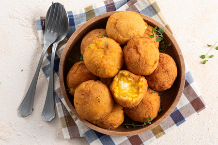 Croquetas de arroz con calabaza y stracchino