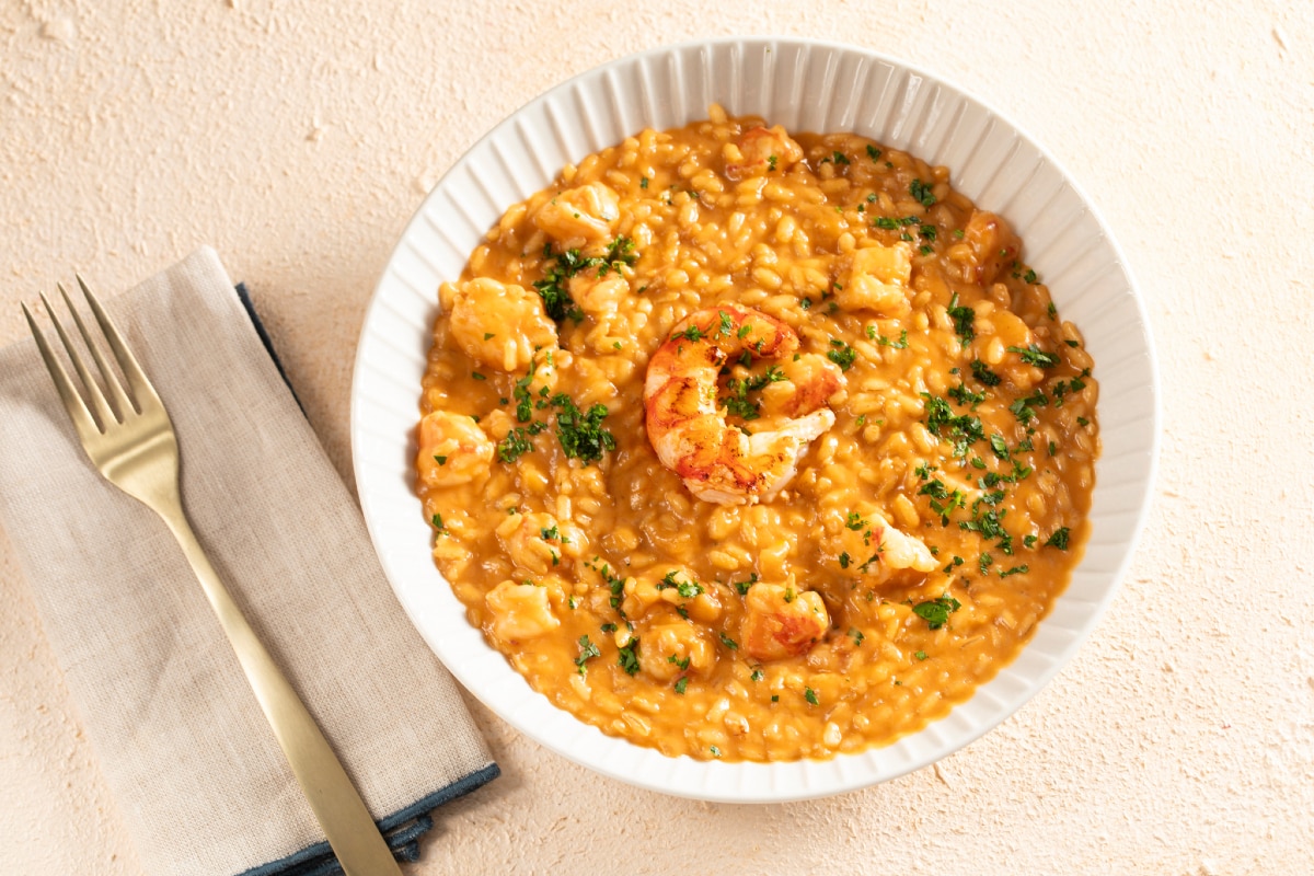 Risotto con gambas