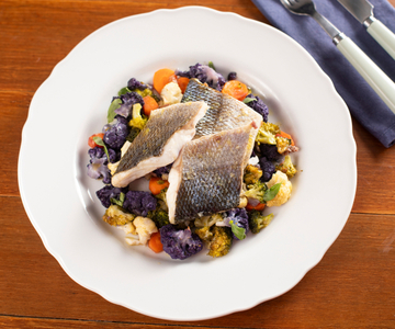 Filetes de lubina al horno