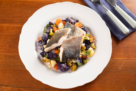 Filetes de lubina al horno