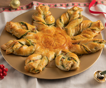 Tarta salada de Navidad