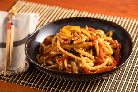 Udon con verduras