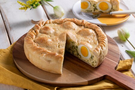 Pasqualina fácil con espárragos