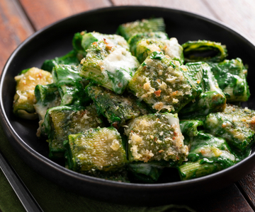 Pasta con espinacas y taleggio