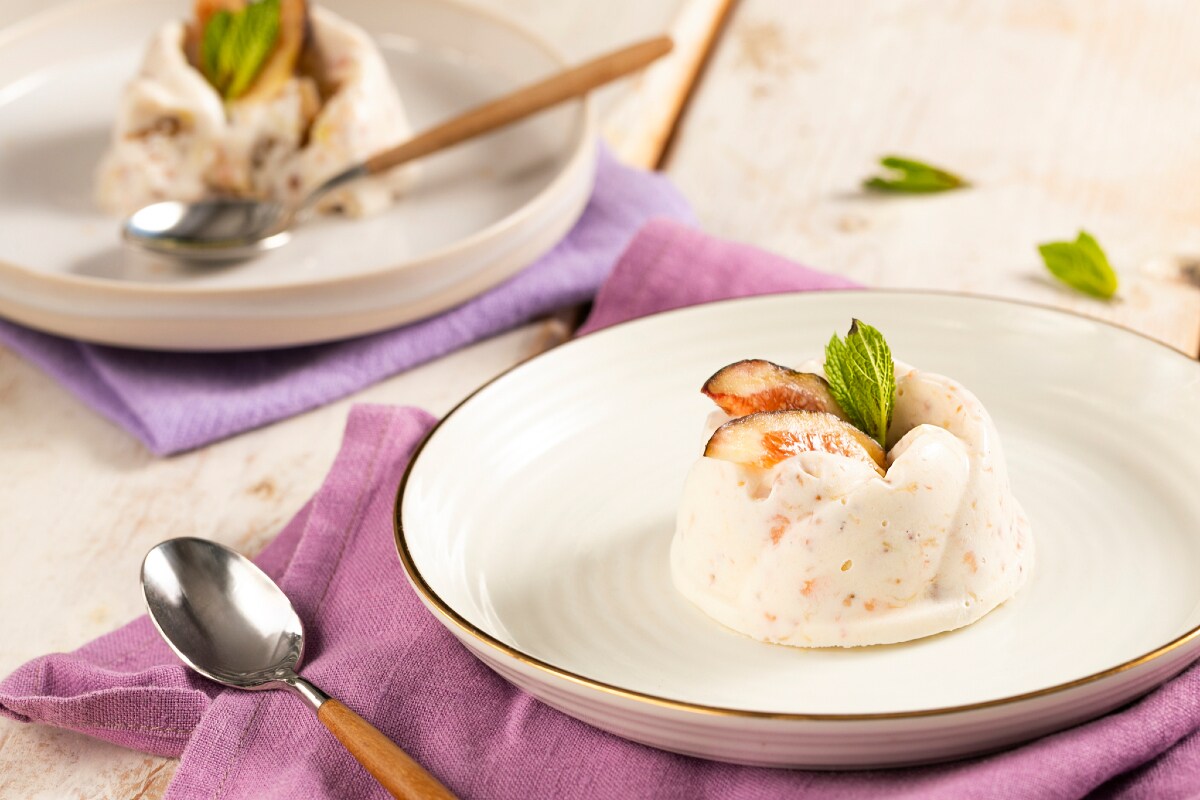 Semifrío de higos y nueces