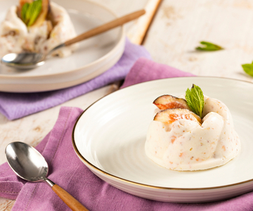 Semifrío de higos y nueces