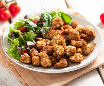 Bocaditos de pollo en freidora de aire
