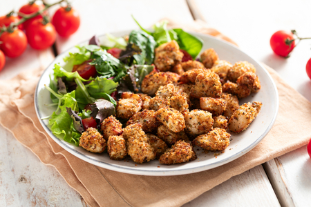 Bocaditos de pollo en freidora de aire