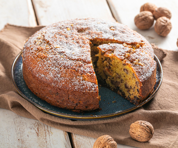 Tarta de nueces y chocolate
