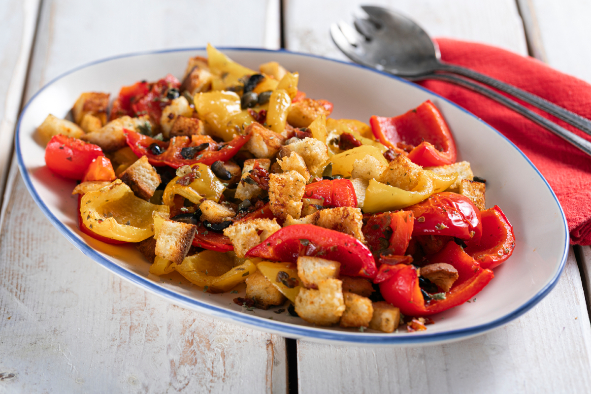 Pimientos al horno sabrosos