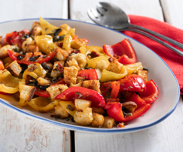 Pimientos al horno sabrosos