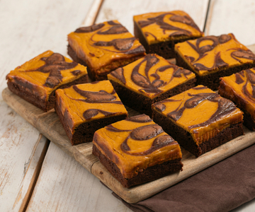 Brownies de calabaza y chocolate