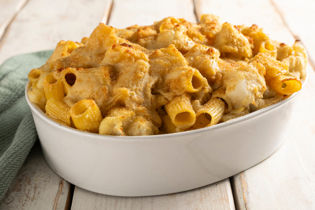 Pasta al horno con coliflor vegana