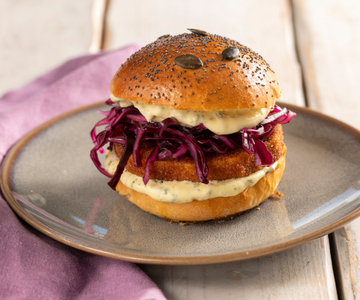 Bocadillo con filete de calabaza