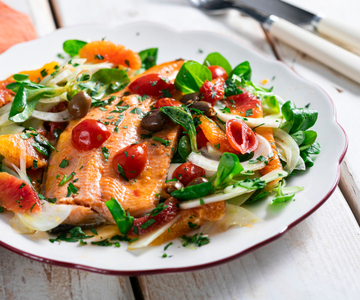 Trucha asalmonada a la sartén