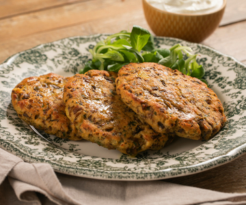 Hamburguesa vegetariana de otoño