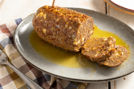 Rollo de carne en sartén