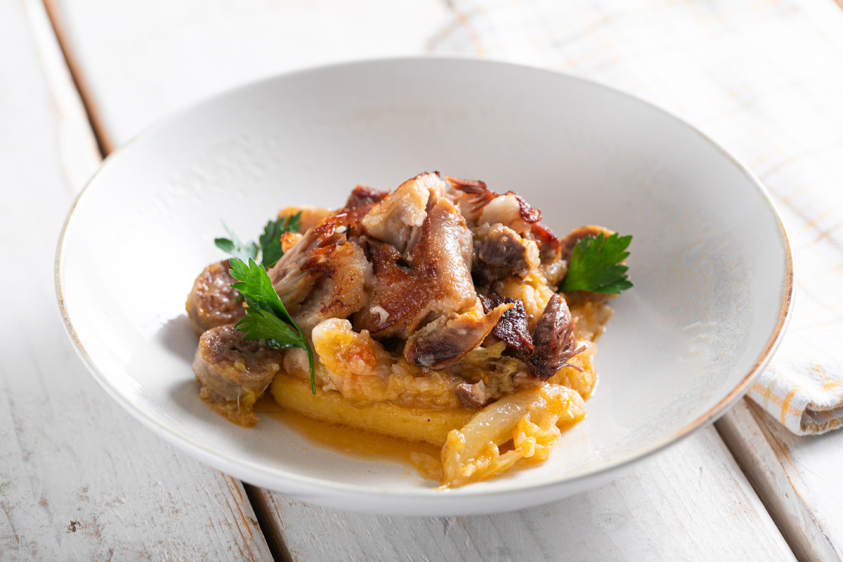 Cassoeula revisitada con polenta