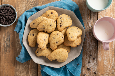 Galletas con chispas de chocolate