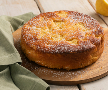 Tarta de manzana con limón