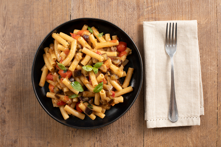 Pasta con berenjenas
