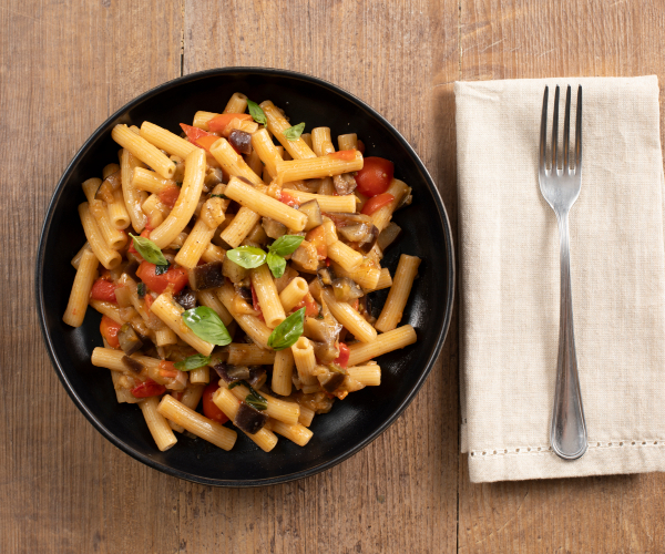 Pasta con berenjenas