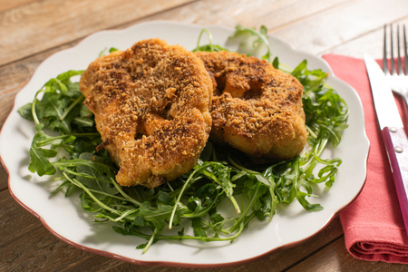 Chuletas de coliflor al horno