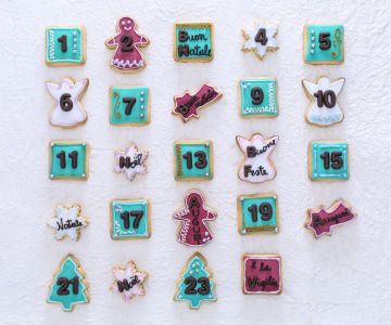 Calendario de Adviento de galletas