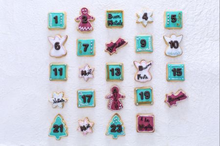 Calendario de Adviento de galletas