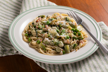 Espaguetis primavera