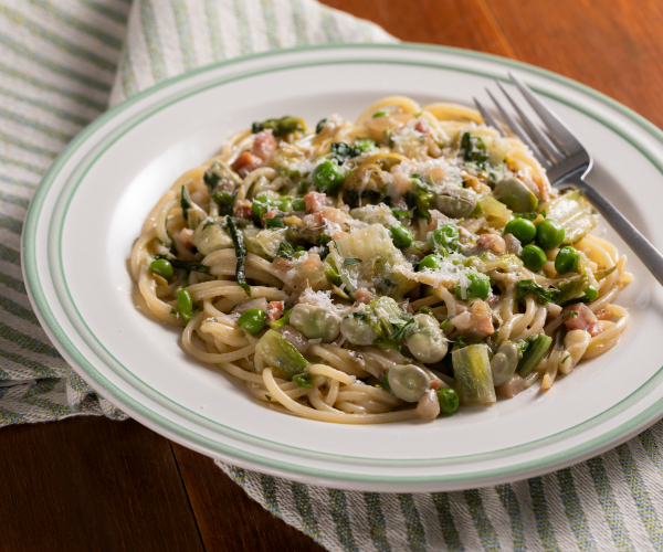 Espaguetis primavera