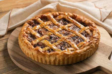 Tarta salada de radicchio y gorgonzola