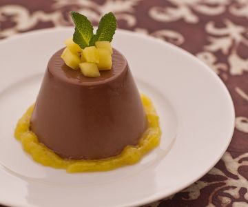 Panna cotta de chocolate