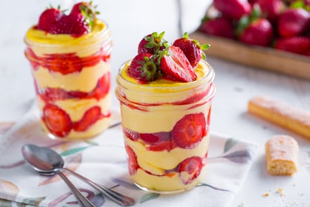 Tiramisú de fresas