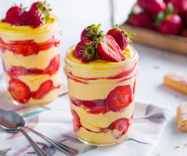 Tiramisú de fresas