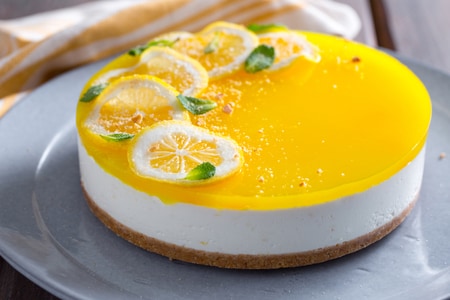 Tarta de queso al limón