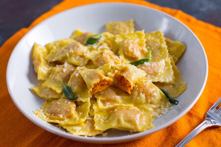 Tortelli de calabaza