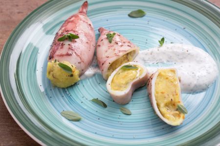 Calamares rellenos al horno