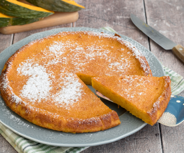 Tarta tierna de calabaza