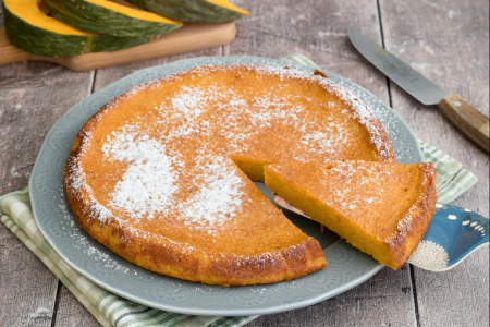 Tarta tierna de calabaza