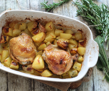 Contramuslos de pollo asados