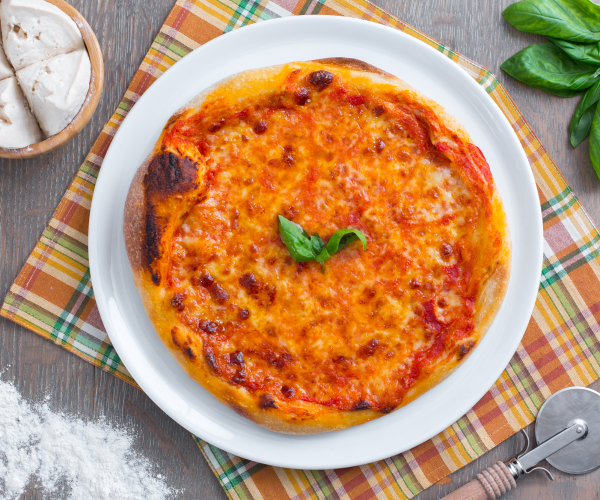 Pizza con masa madre