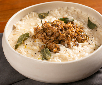 Risotto con ragú de corral
