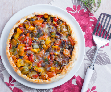 Tarta salada ratatouille